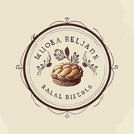 beautiful, simple, elegant logo, simple, vector for a small bakery