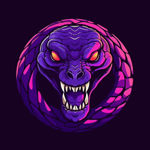 vector logo mamba snake purple png