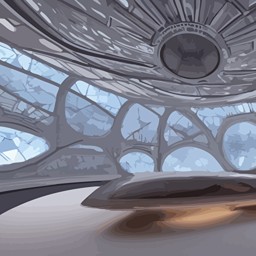 futuristic architectural masterpiece dome interior frank lloyd wright zaha hadid detailed octane render photo realism 3d ray tracing photo realism dlsr 24 mm