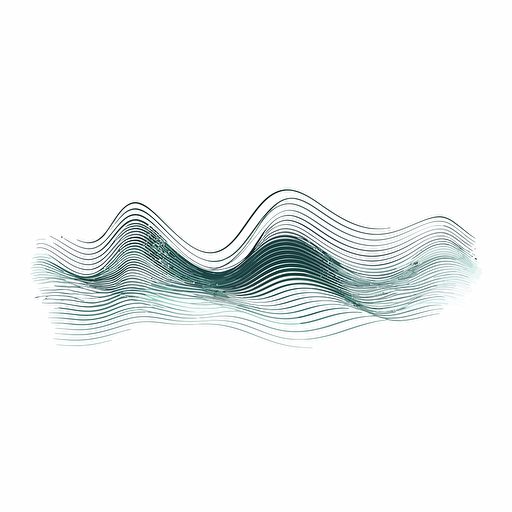 lifeline wave, minimalist, simple, clean, professional design vector, contour, white background