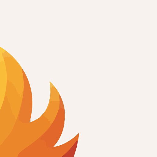 vector fire icon, simple