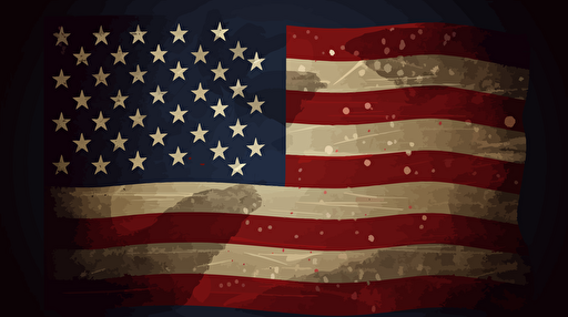 american flag vector design
