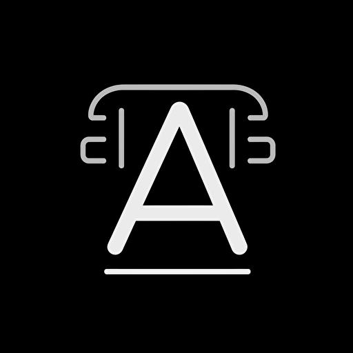 custom terminal vector set with the letter 'A' replacing the '>' symbol