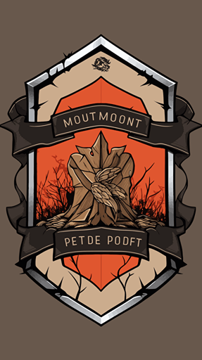 Create a simple vector logo image on transparent background that represents a courage after struggling with trauma and ptsd in the style of Piet Mondain