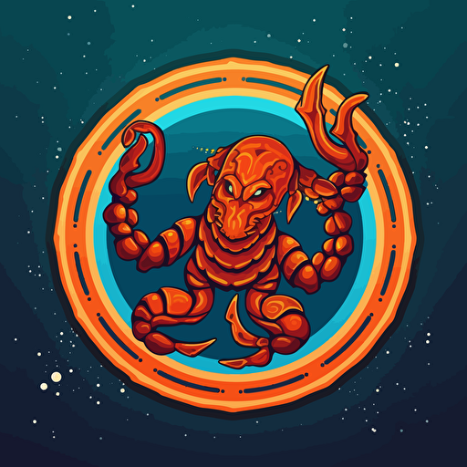 Scorpio vector sticker