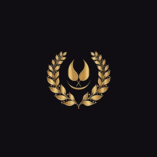 luxury simple logo, vector image
