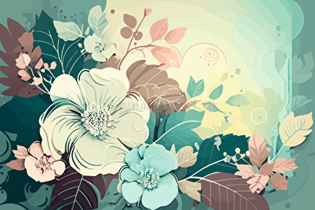 floral background, vector art, pastel color, most selling on microstock