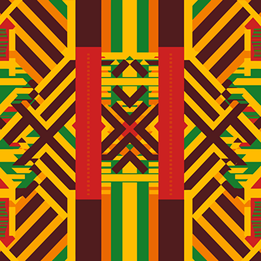 design vector art of a ghanaian kente pattern