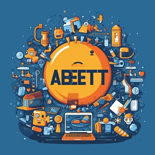 create a ad tech company named "adbet" vector logo which its solutions is specialized in online bet companies, illustration