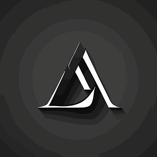 simple brand logo, letter A, logo, vector logo, vector design, logo design, design ideas, black and white, classic cool design