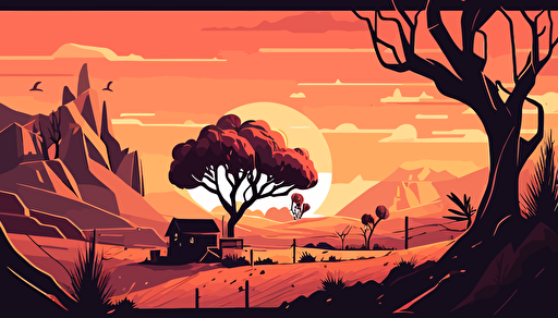 vector landscape illustration