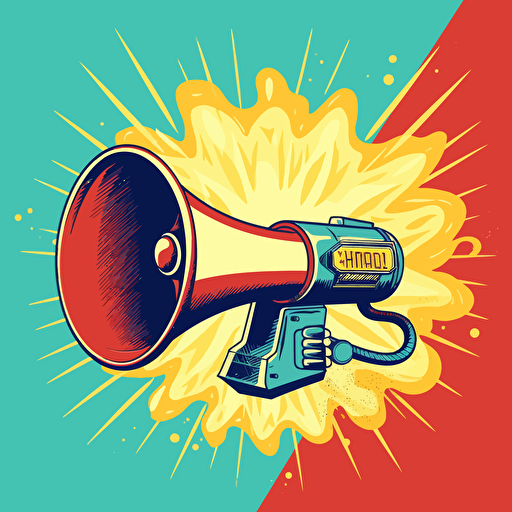vector megaphone ilustration