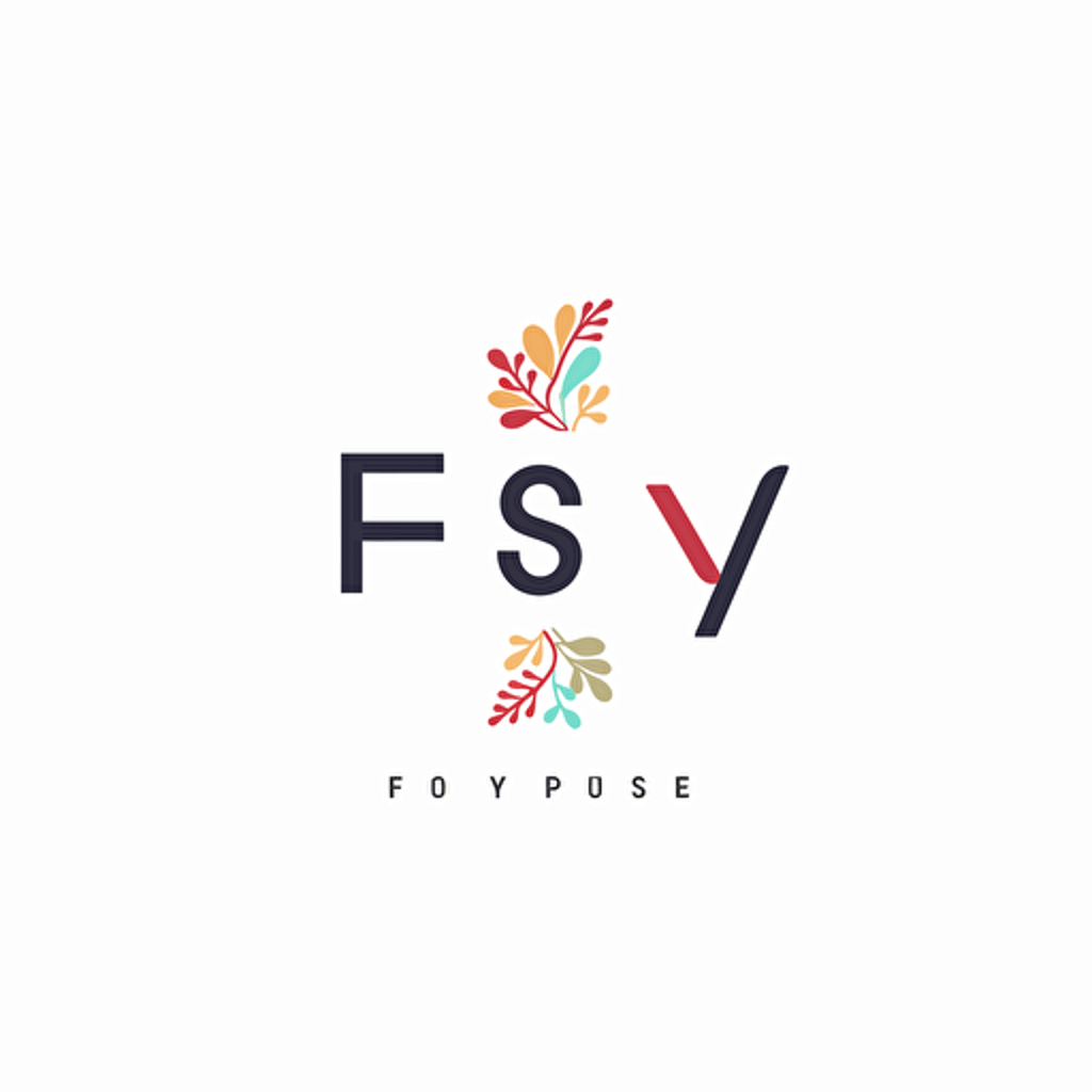 Made with English letters "F S Y", Logo, Logo, Textile Logo, Vector Logo, Corporate Logo, Modern Logo, Creative Logo, 2D Logo, Flat Logo, Minimal Logo Design with White Background.