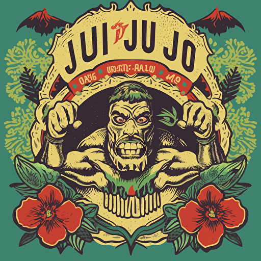 rio de janeiro jiu-jitsu flyer vector art,