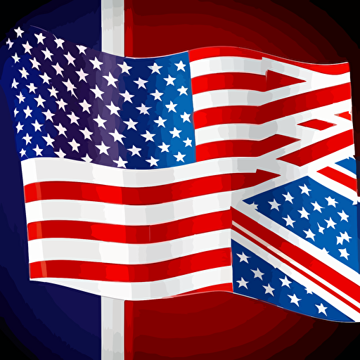 vector design for flag for USA