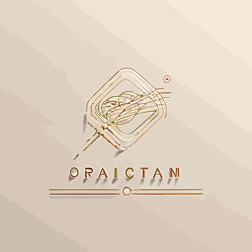 minimal line logo for communication agency, vector