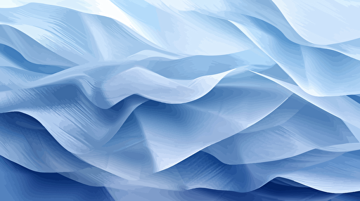vector image, blue and white layers of translucent plastic, frosted, grain
