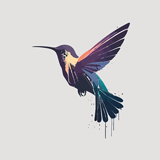 hummingbird vector logo minimal