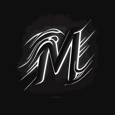 simple brand logo, letter M, letter N, letter R, logo, vector logo, vector design, logo design, design ideas, black and white, classic cool design