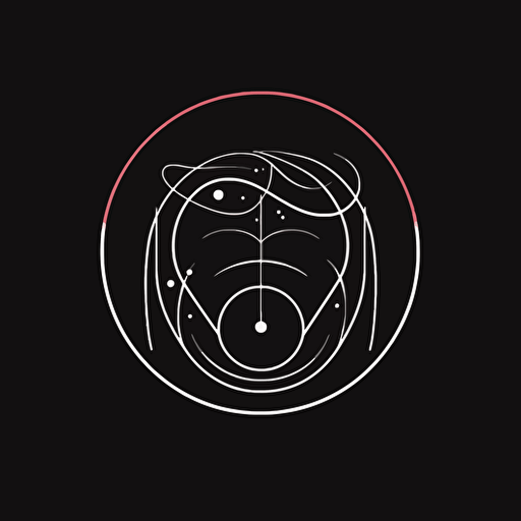 A simple vector logo of a womb