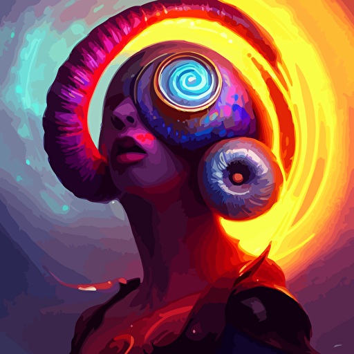 beautiful colorful snail magic fire magic ice intricate portrait occult cyberpunk ancient futuristic dark art occult petros afshar artgerm eddie mendoza peter mohrbacher octane render 3d unreal engine depth field bokeh motion blur blur