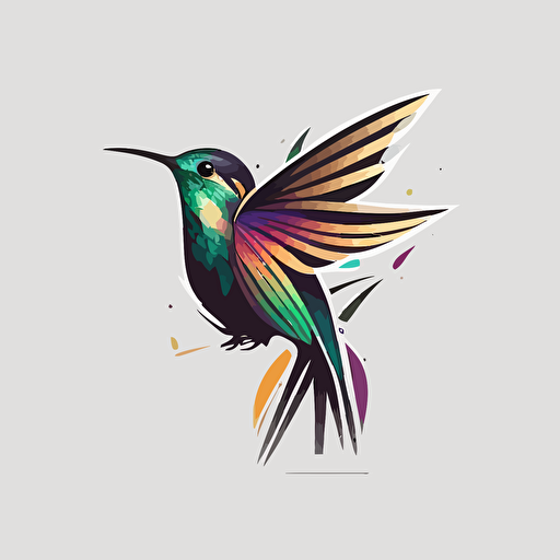 hummingbird vector logo minimal