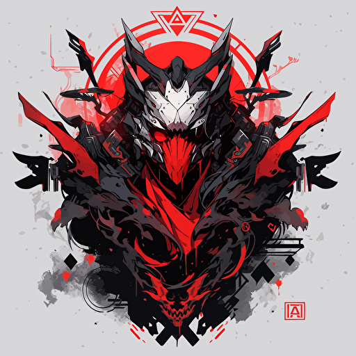 abandon labs logo, vector, red and black