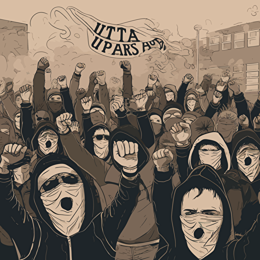 football ultras vector art