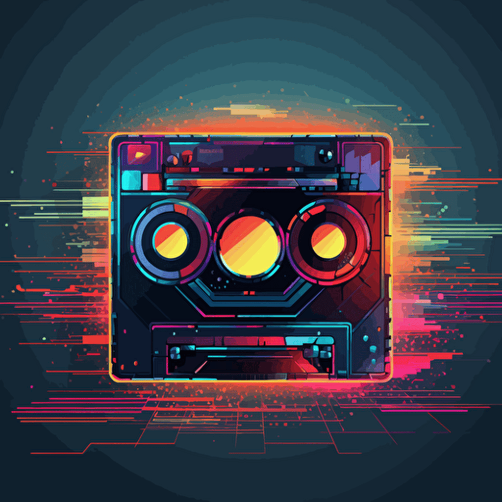 cassette futurism, vectorheart, hd,