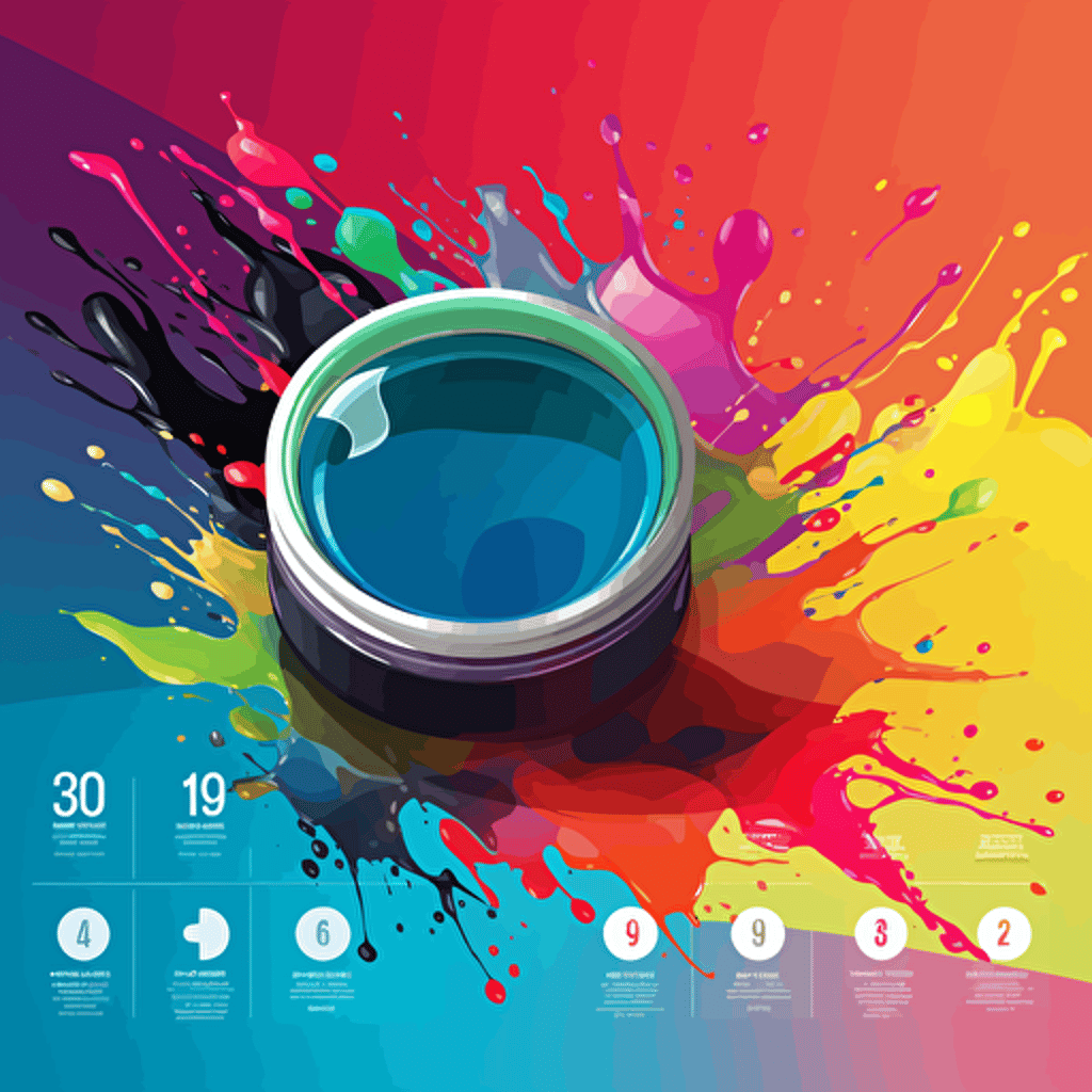 Color-gel, painting splashing, sharp focus, vector art color palette, 32k