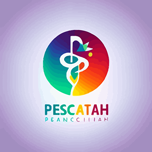 physician simple logo, bright colors, vector