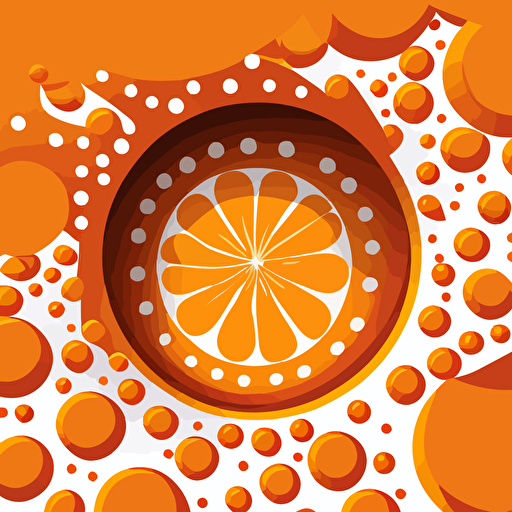 a flat, vector pattern, around the idea of unleasing you, orange