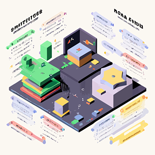 vector isometric illustration, Annotation is a time-consuming effort, and most platforms only keep the final outputs (polygons, class labels, etc.) our software reclaims this time spent annotating by treating user interactions as explanations for future AI training. Humans learn by seeing the whole process, not just the final product. Why not start teaching algorithms the same way? The software should identify where the user's attention is focused on a given image and generate corresponding statistics.