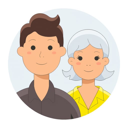 an elderly couple