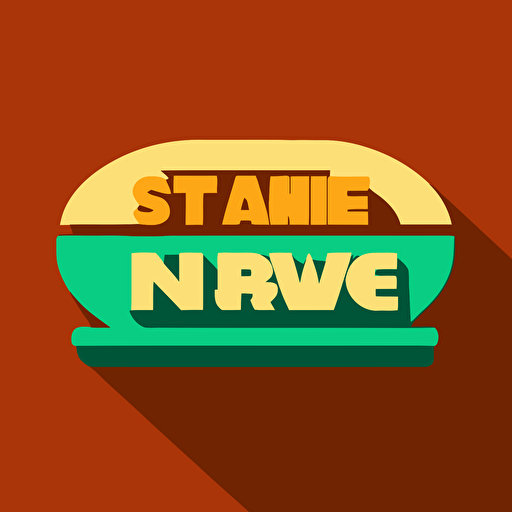 simple news tv logo, vector, flat colours