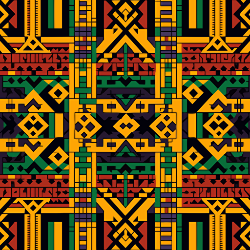 design vector art of a ghanaian kente pattern
