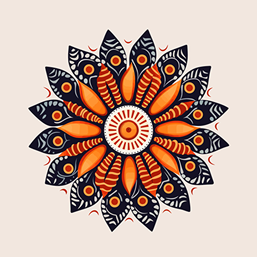 logo design, using traditional Maori tamoko patterns, sea urchin as the main feature, coloured vector image