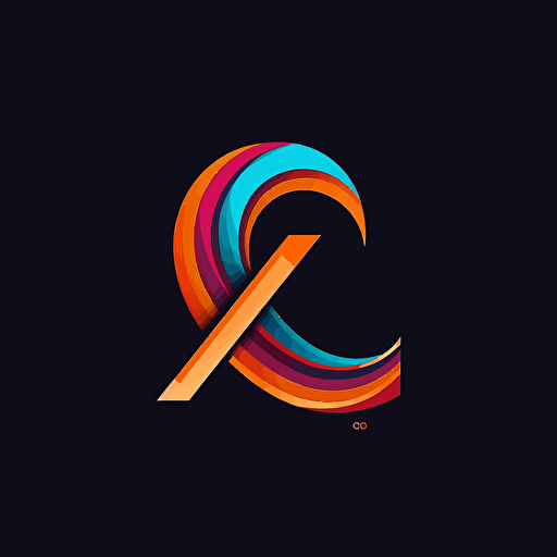 Place a C letter next to a Z letter and combine it as a simple line vector logo looking like a events company logo