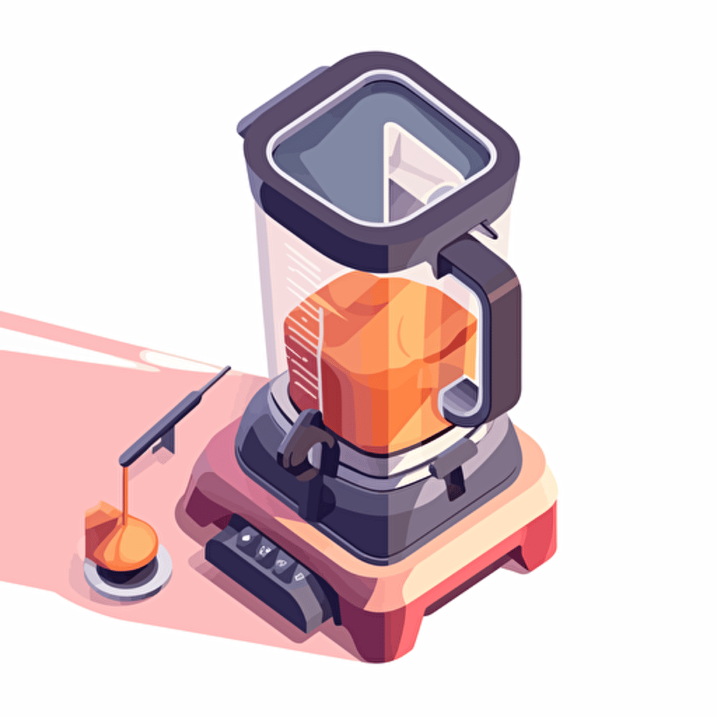 a blender isometric vector illustration