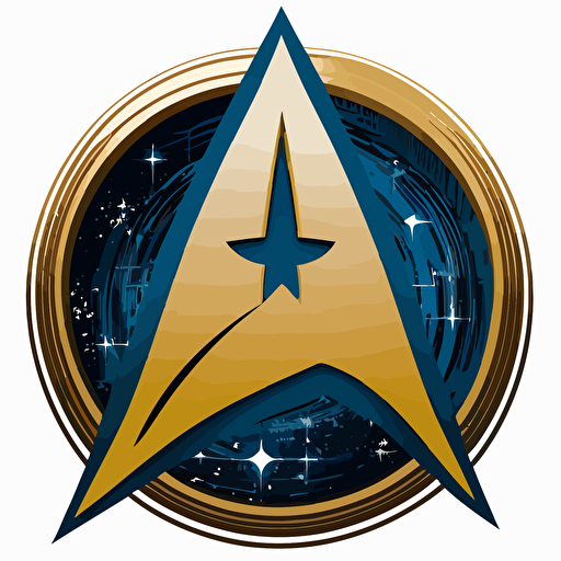 a new Star Trek Federation Logo,2d,Vector,v5,q2
