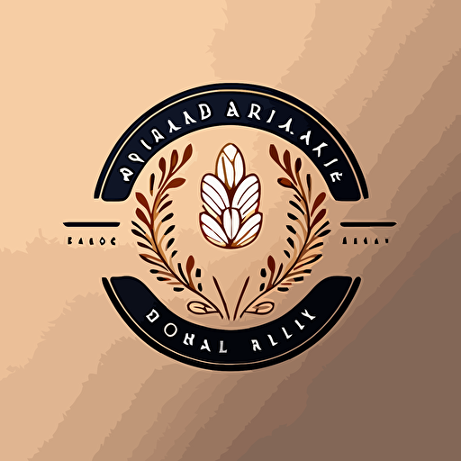 beautiful, simple, elegant logo, simple, vector for a small bakery