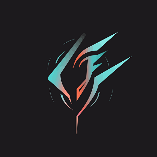 Vector logo Banshee she minimalistic s 10