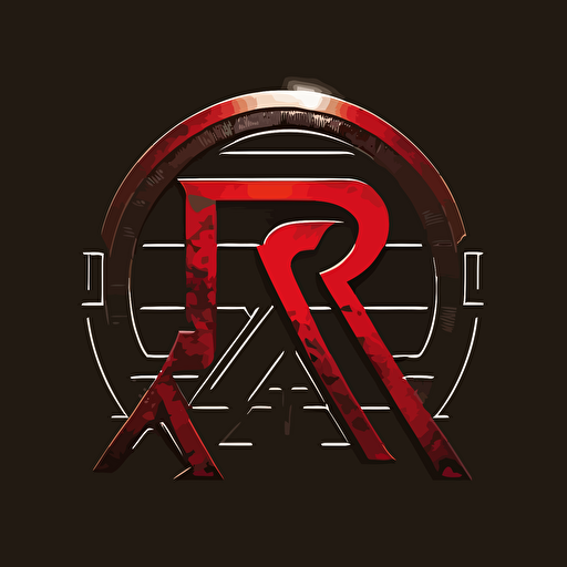 A logo using the letters "RA", simple, vector