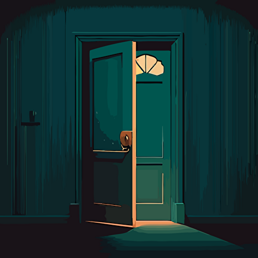 an illustration of a modern door with a keyhole. Vector. Moody. Clean