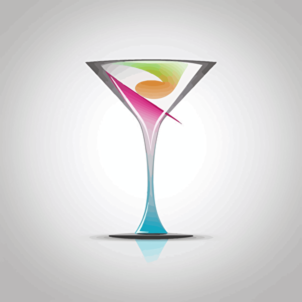 martini glass, logo, elegant, modern, vector