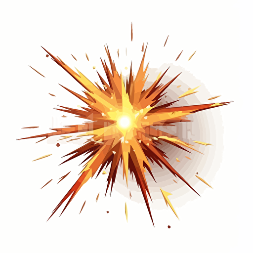 a exploding vector star on white