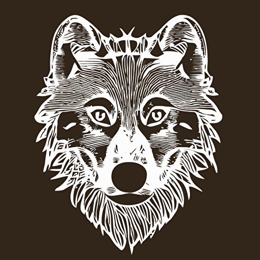 laser cut animal vector image wolf wildlife stencils forest landscape