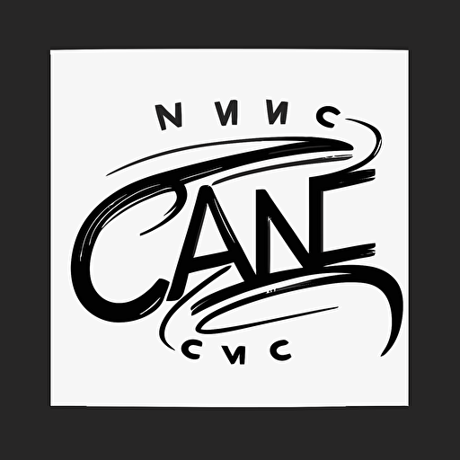 [modern, hand-drawn] iconic logo of [canvas], black vector, white background