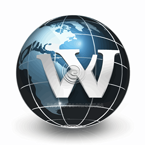 web3 tech company logo named "W3B" , vector logo, modern