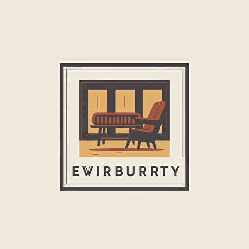 modern logo for furniture workshop, square, Artemy Lebedev, behance, bauhaus, minimalistic, professional design, adobe illustrator, vector, no shadows, no text, on transparent background c 50 v 5